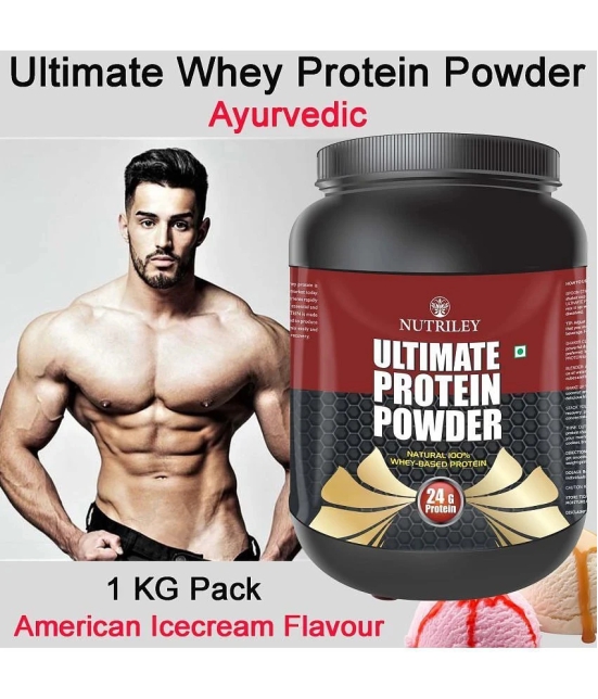 Nutriley Ultimate Whey Whey Protein ( 1000 gm , American Icecream - Flavour )