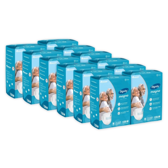 Dignity Magna Adult Diapers ( Tape Style ) L