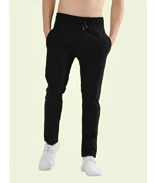 AKTIF Black Lycra Mens Trackpants ( Pack of 1 ) - None