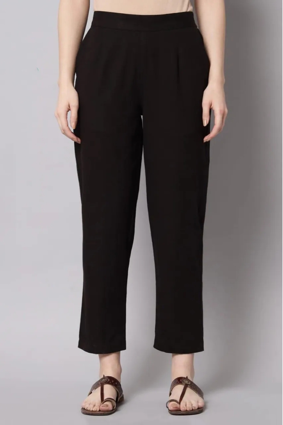 Black Cotton Pants-2XL