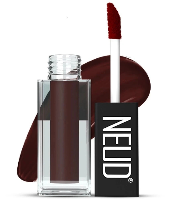 NEUD Matte Liquid Lipstick Espresso Twist with Jojoba Oil, Vitamin E and Almond Oil - Smudge Proof 12-hour Stay Formula with Free Lip Gloss - 1 Pack