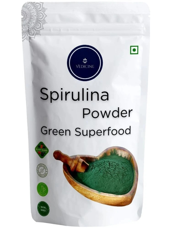 Vedicine Pure Spirulina Powder, Algae for Immunity, Digestion & Skin Health (150 g)