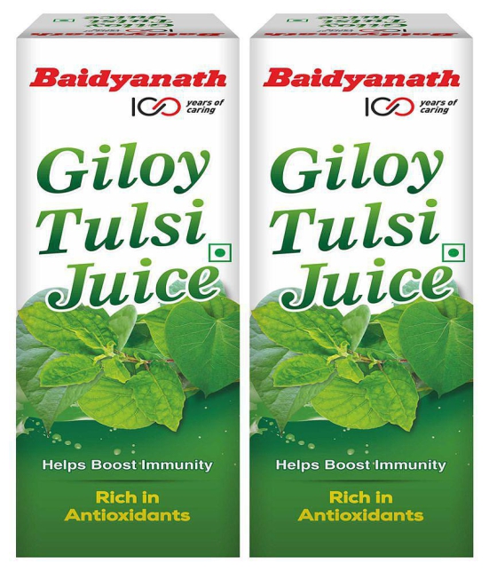 Baidyanath Giloy Tulsi Juice Liquid 1Ltr (Pack of 2)