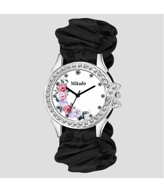 Mikado - Black Fabric Analog Womens Watch