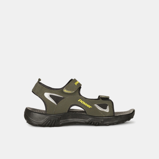 Power Olive Sporty Sandal For Men OLIVE size 7