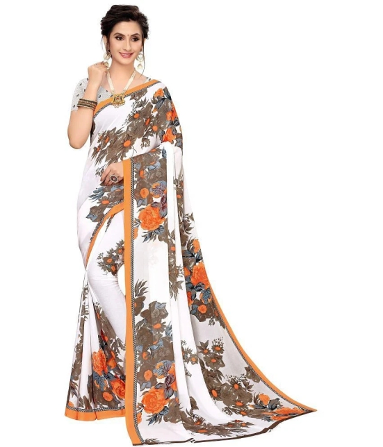 Saadhvi Cotton Silk Woven Saree Without Blouse Piece - Orange ( Pack of 1 ) - Orange