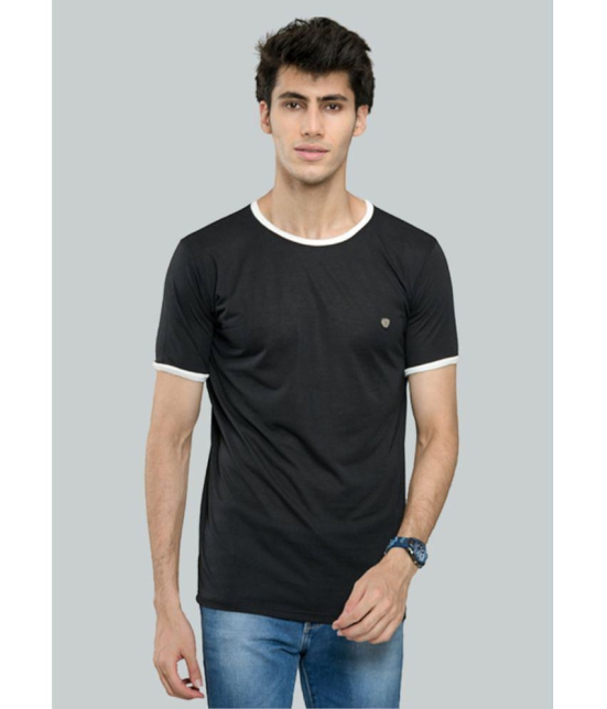 LEEBONEE - Black Cotton Blend Regular Fit Men's T-Shirt ( Pack of 1 ) - None