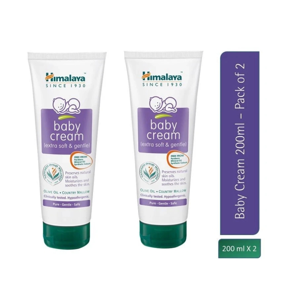 Himalaya Baby Cream 200ml- Pack of 2