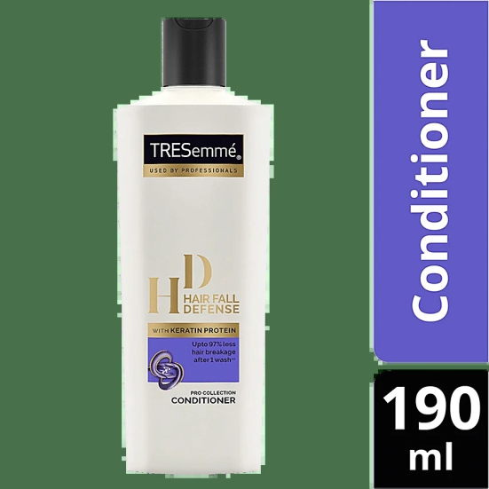 Tresemme Hair Fall Defense Pro Collection Conditioner - With Keratin Protein, Upto 97% Less Hair Breakage After 1 Wash, 190 Ml