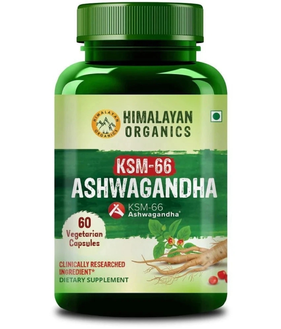 Himalayan Organics KSM - 66 Ashwagandha 1000Mg I KSM-66 I Boost Energy, Strength, Stamina 60 Capsule