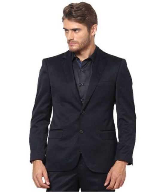 Hangup Black Solid Casual Blazers - 40