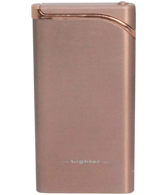 JMALL - Brown Aluminium Cigarette Lighter ( Pack of 1 ) - Brown