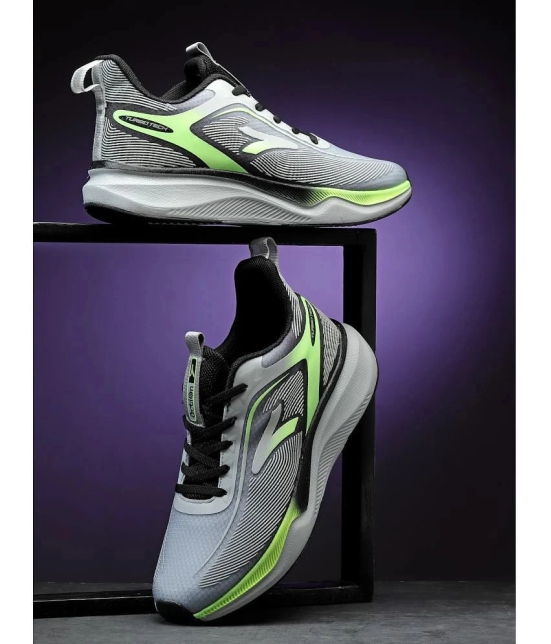 Action Light Grey Mens Sports Running Shoes - None