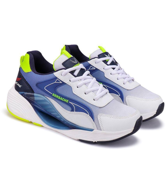 Bersache Sports Shoes Blue Mens Sports Running Shoes - None