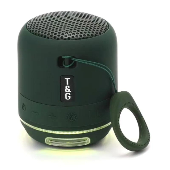 T&G TG294 Portable LED Light TWS Bluetooth Speaker Outdoor Wireless Stereo Music Subwoofer-Grey
