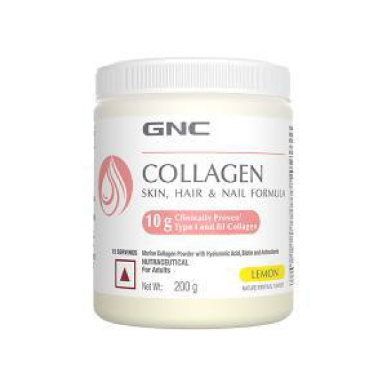 GNC Collagen pwdr Lemon 200gm