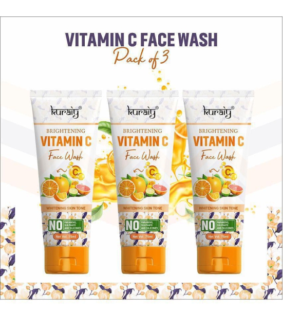 KURAIY - Lightening Face Wash For All Skin Type ( Pack of 3 )