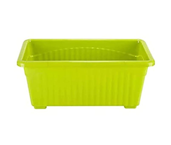 13 Inch Green Rectanglar Plastic Window Planter