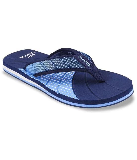 Campus Blue Mens Thong Flip Flop - None