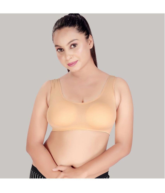 HAYA Beige Polyester Lightly Padded Womens Shaping Bra ( Pack of 1 ) - None