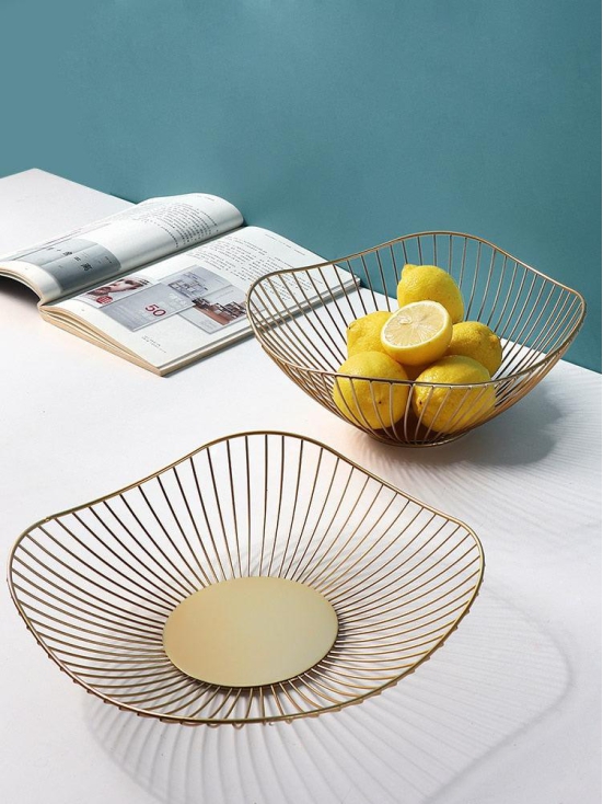 Nordic Home Gold Basket