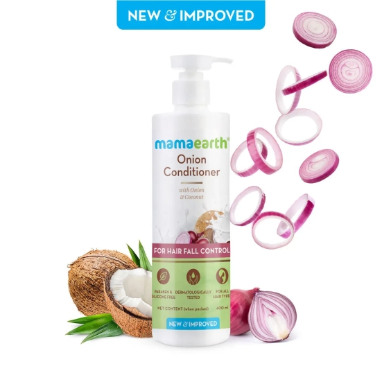 Mamaearth Onion Conditioner With Onion & Coconut For Hair Fall Control-400ml