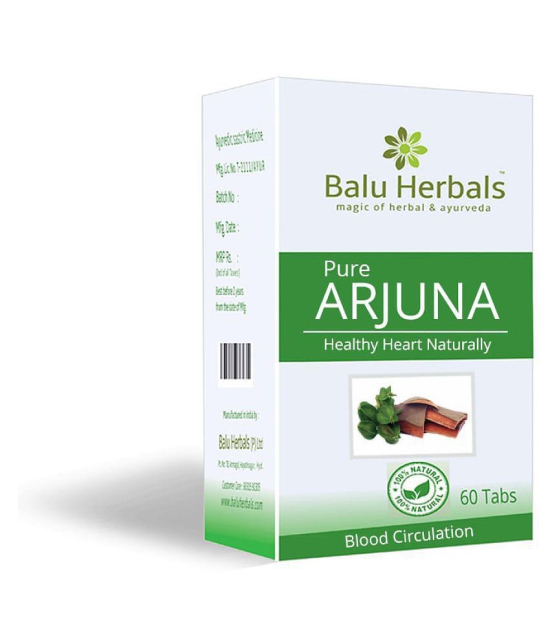 BALU HERBALS AYURVEDA Arjuna 60 Tablets Tablet 500 mg Pack Of 1