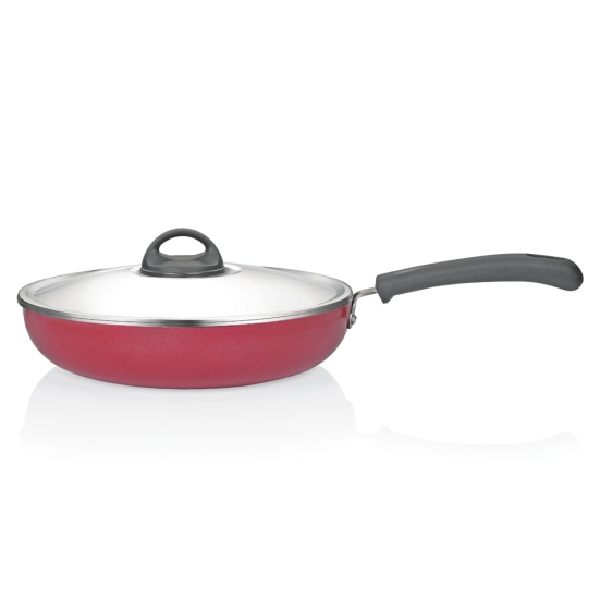 Premier Non Stick Fry Pan Classic Stainless Steel Lid - 24 cm