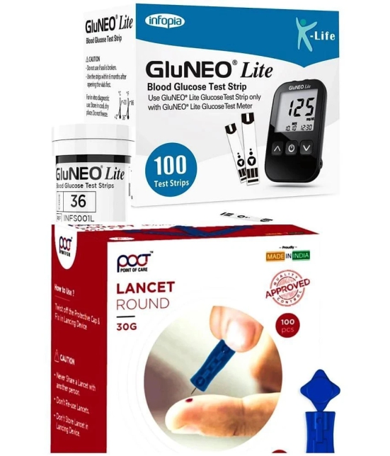 Infopia 100 strip & Lancet 100 Test Strips