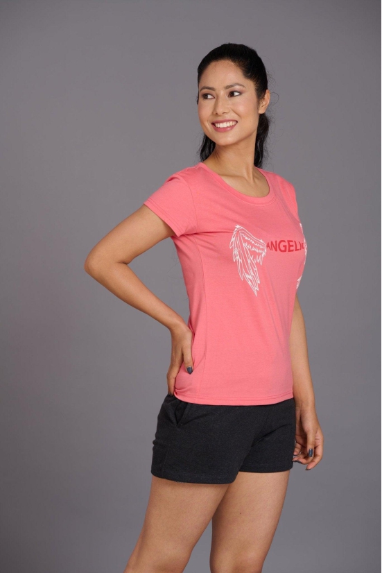 Angelic Pink Oversized T-Shirt for Women