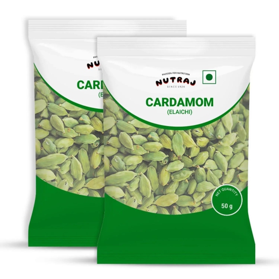 Nutraj Cardamom (Elaichi) 50gm 50gm (Pack of 2)