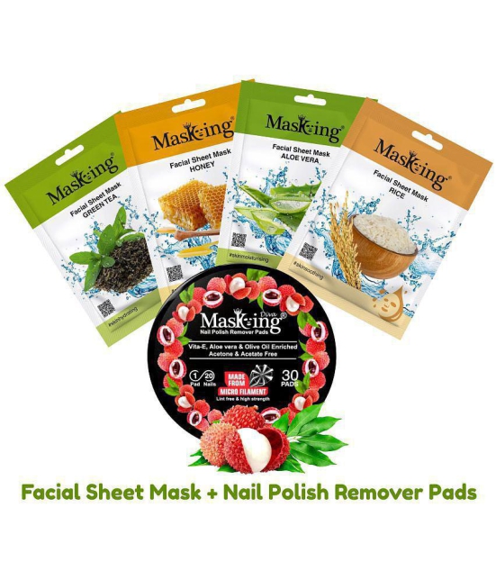 Masking - Natural Glow Facial Kit For All Skin Type ( Pack of 5 )