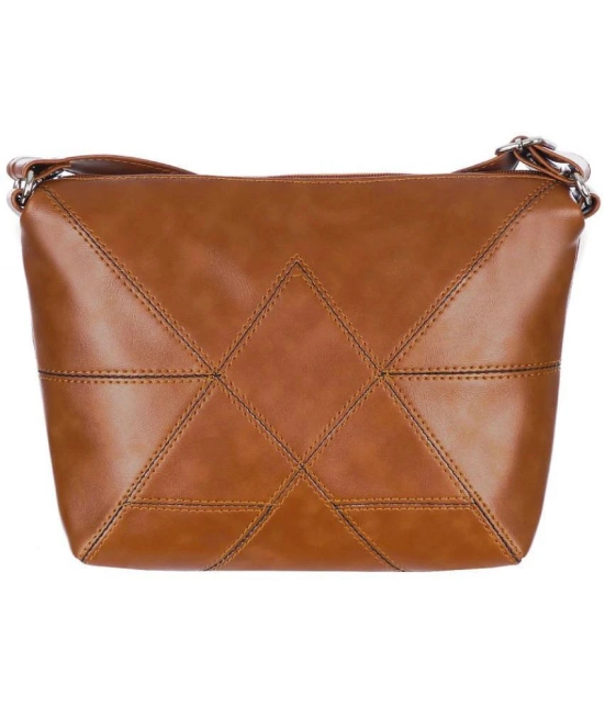 Leather Land - Tan  PU Sling Bag - Tan