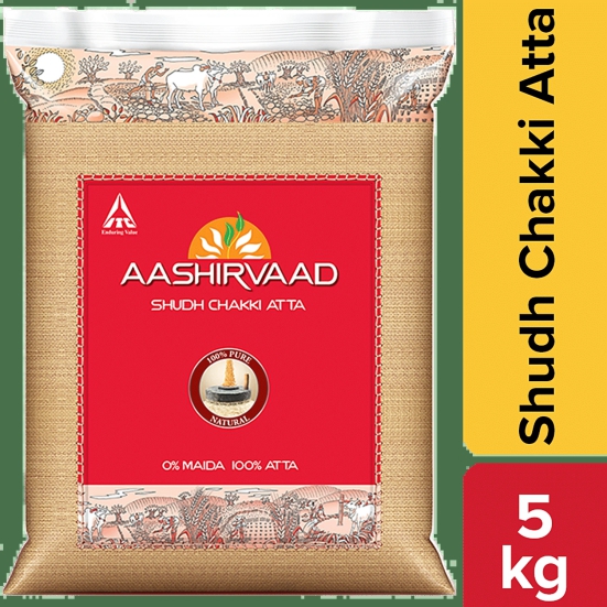 Aashirvaad Shudh Chakki Atta/Gavhache Peeth, 5 Kg