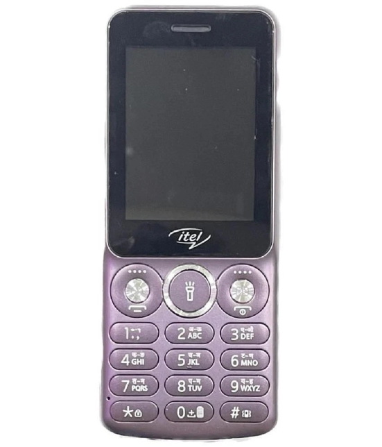 itel MUZIK-430 Dual SIM Feature Phone Platinum SilverPurple