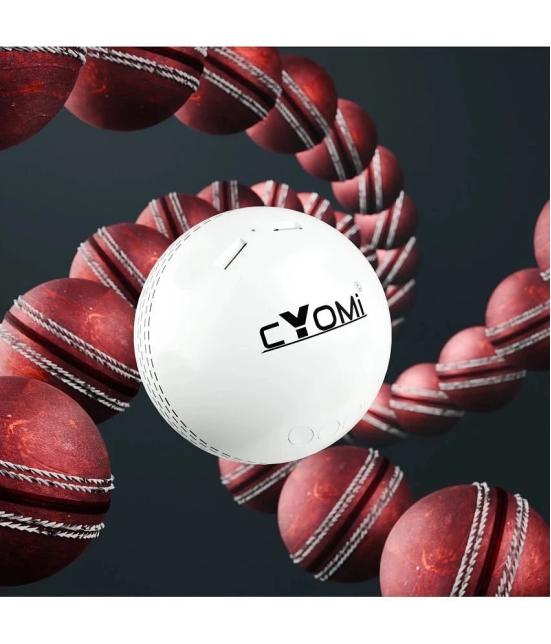 CYOMI MAX18BALL 5 W Bluetooth Speaker Bluetooth V 5.1 with USB,SD card Slot,3D Bass Playback Time 5 hrs White - White