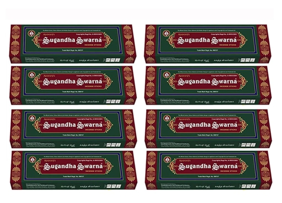 DARSHAN INCENSE APARANJI'S SUGANDHA SWARNA PACK OF 8