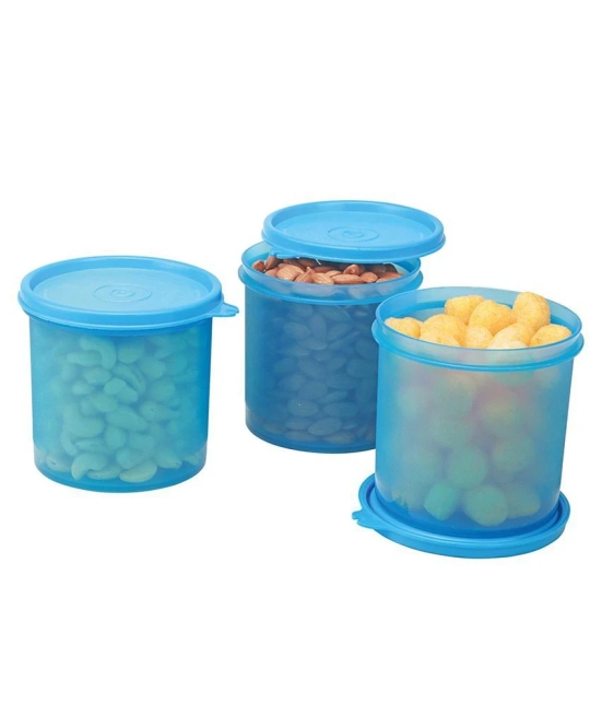 HOMETALES Plastic Multi-Purpose Food Container, 800ml Each, Blue, (3U) - Blue