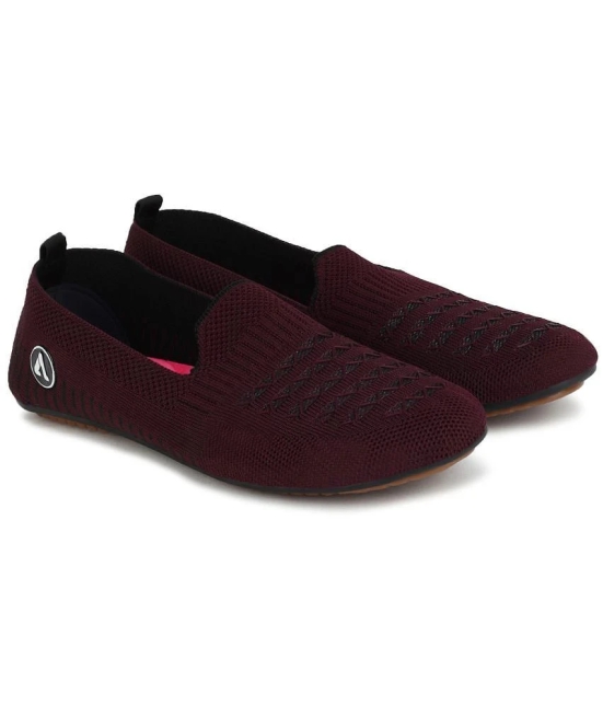 Aqualite Maroon Womens Slip On - None