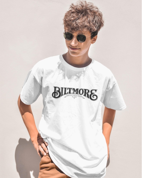 Half Sleeves Printed Oversized T-Shirts (White)-XL