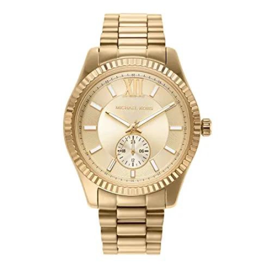 Michael Kors Analog Gold Dial Men's Watch-MK8947