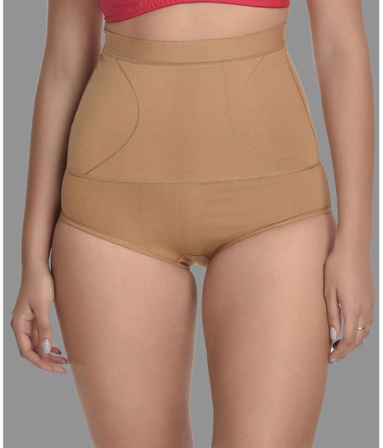 Madam - Beige Spandex Womens Shaper Brief ( Pack of 1 ) - None