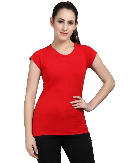 Diaz Cotton Red T-Shirts - Single - None