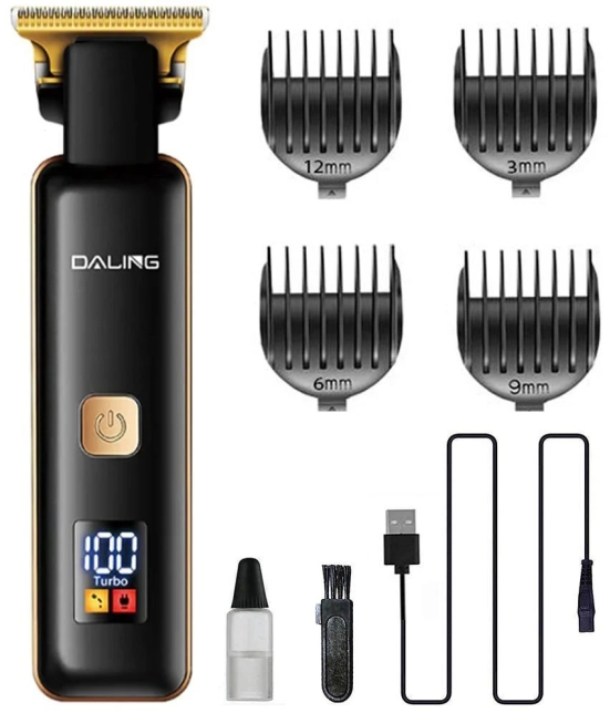 geemy LED DISPLAY Multicolor Cordless Beard Trimmer With 45 minutes Runtime