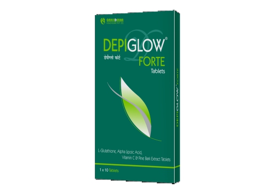 Depiglow Fort tablet (10 tablet) : glutathione tablet for skin whitening