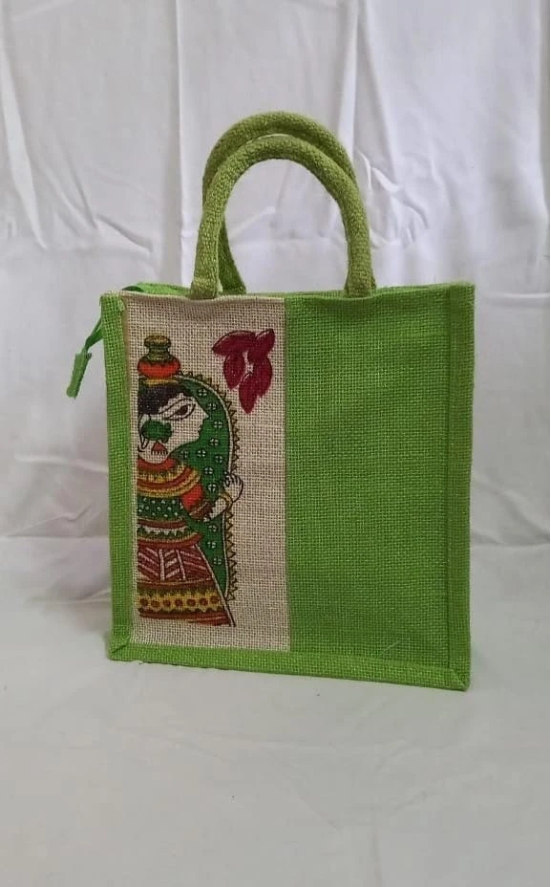 Sonchiraiya Green Lunch Jute Bag