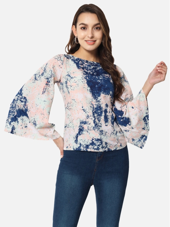 ALL WAYS YOU Women Top Crepe fabric  Blue XS