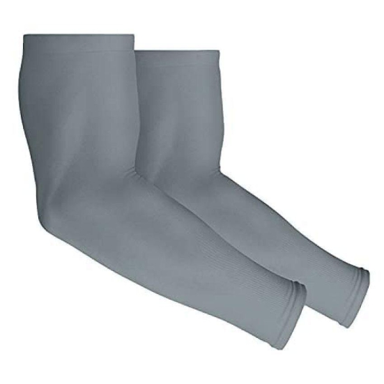 FITMonkey - Grey Self Design Riding Sleeves ( Single Set ) - Freesize