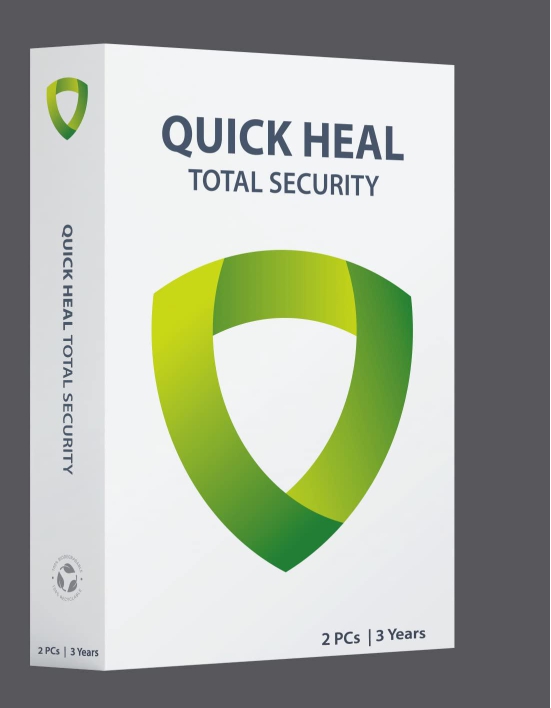 Quick Heal Total Security Latest Version - 2 PCs, 3 Years (DVD)