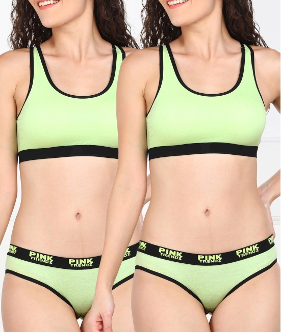 Young trendz Women Hipster Pinktrends - 2pcs Pack-S / Neon Green